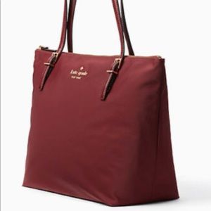Kate Spade NY Watson Lane Small Maya Tote- Red Currant Nylon